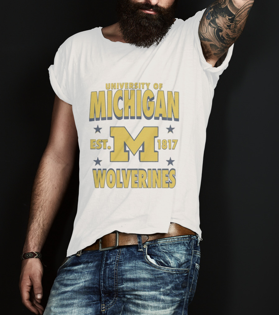 University Of Michigan Wolverines Est 1817 M T-Shirt