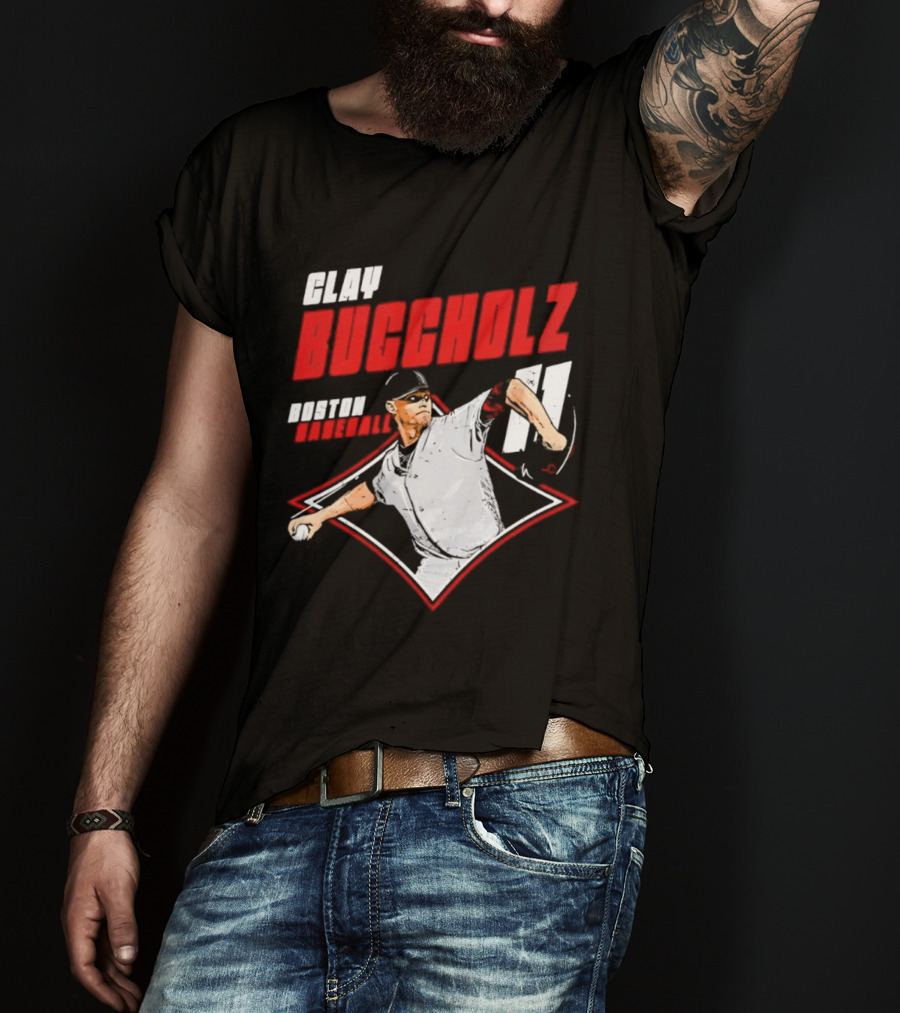 Clay Buccholz 11 Boston Red Sox Pitching Legend T-Shirt