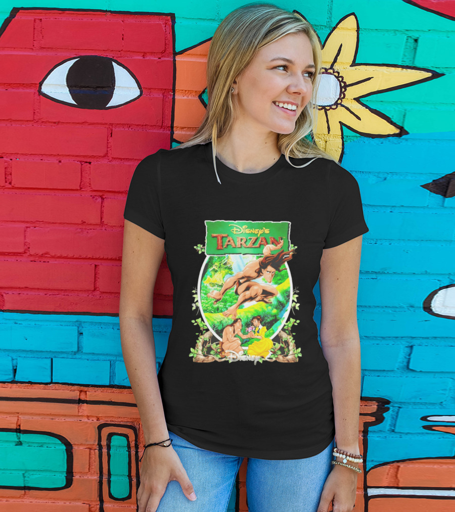 Disney's Tarzan Jungle Adventure Jane Animation Scene T-Shirt