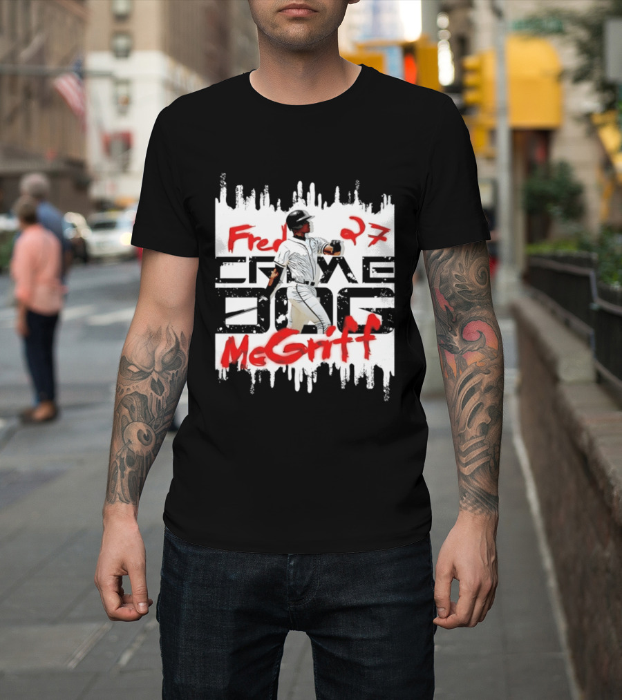 Fred McGriff 27 Atlanta Braves Baseball Player T-Shirt