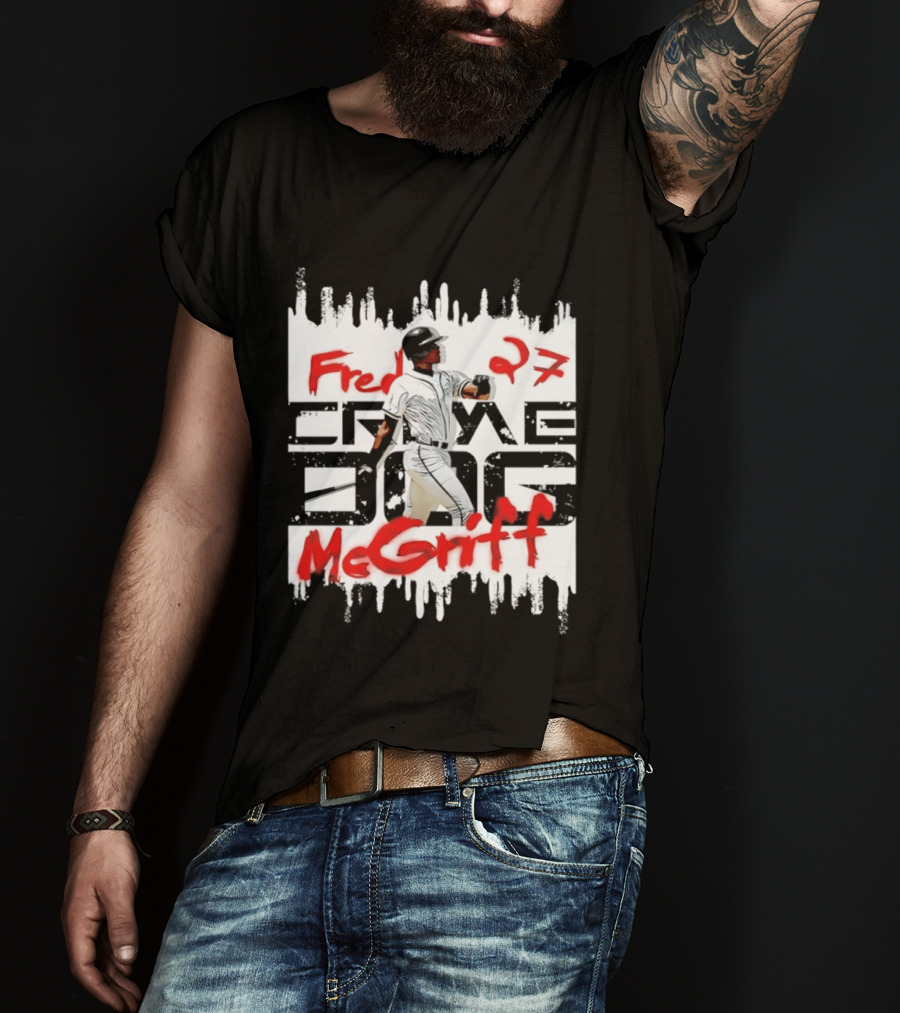 Fred McGriff 27 Atlanta Braves Baseball Player T-Shirt