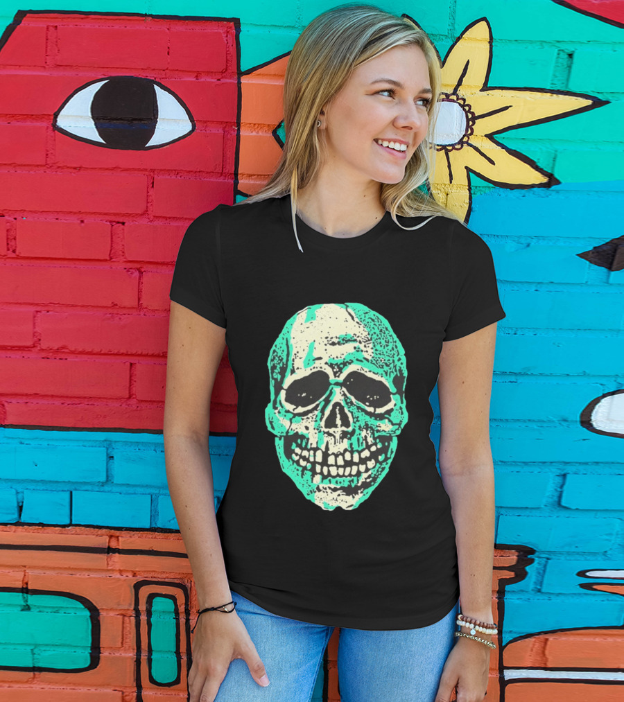Halloween Trio Skull Spooky Gothic T-Shirt