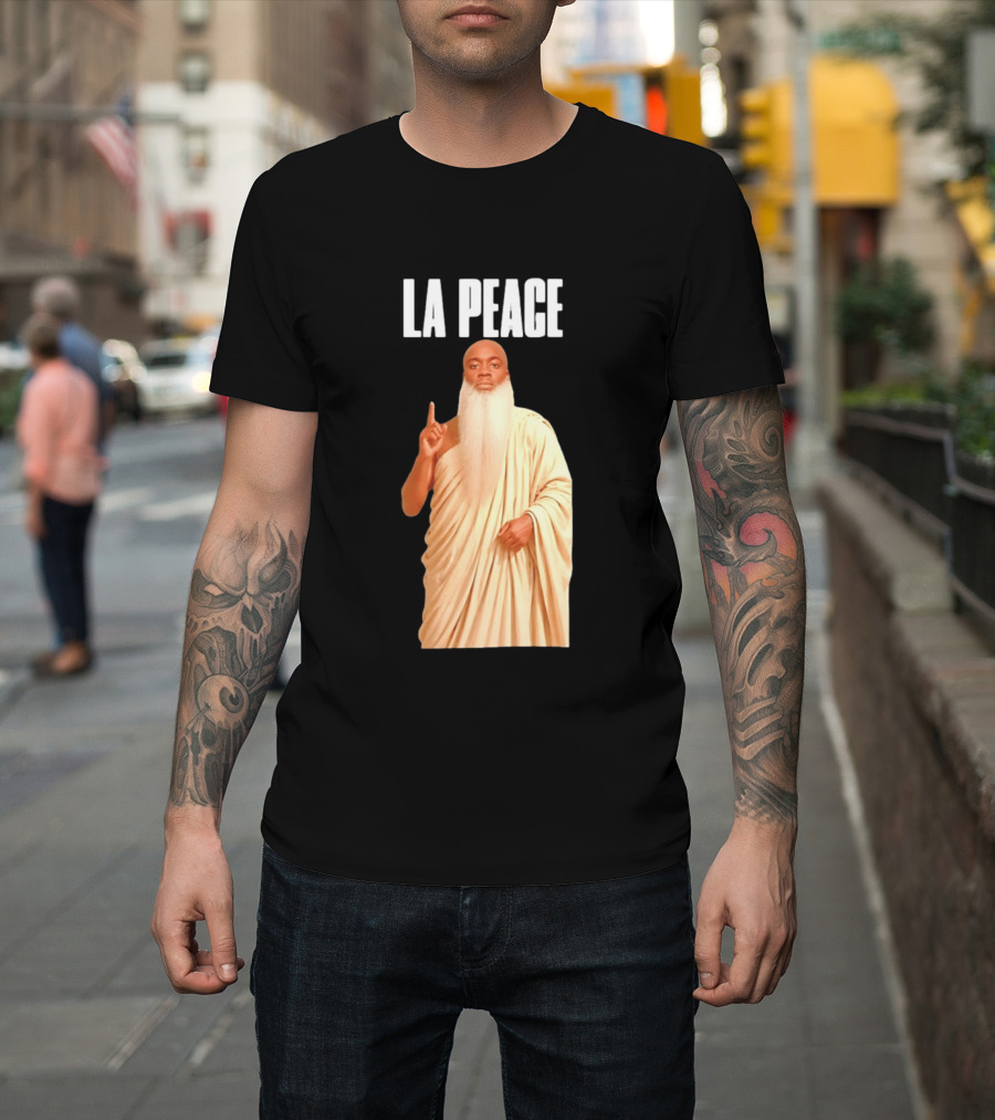 Kai Cenat La Peace Meme Togalike Robe And Beard T-Shirt