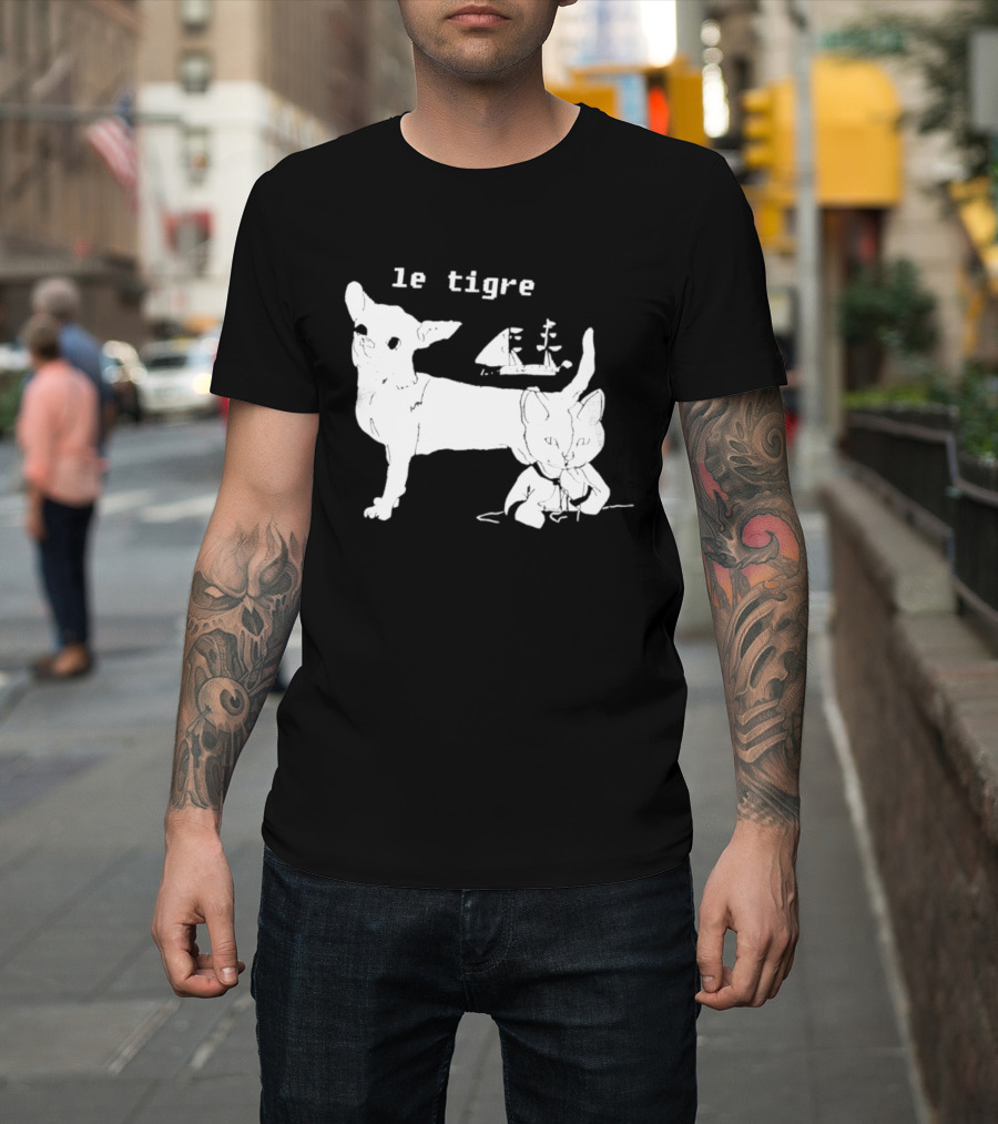 Le Tigre Chihuahua Cat Ship Kathleen Hanna T-Shirt
