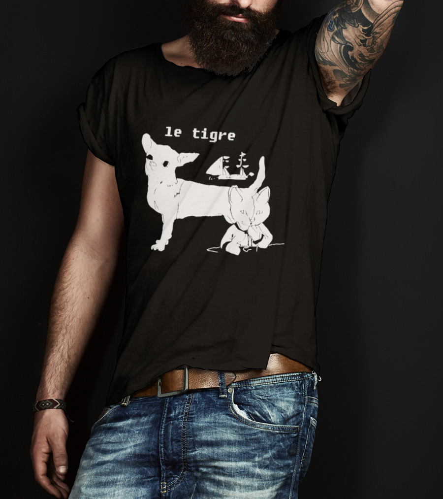Le Tigre Chihuahua Cat Ship Kathleen Hanna T-Shirt
