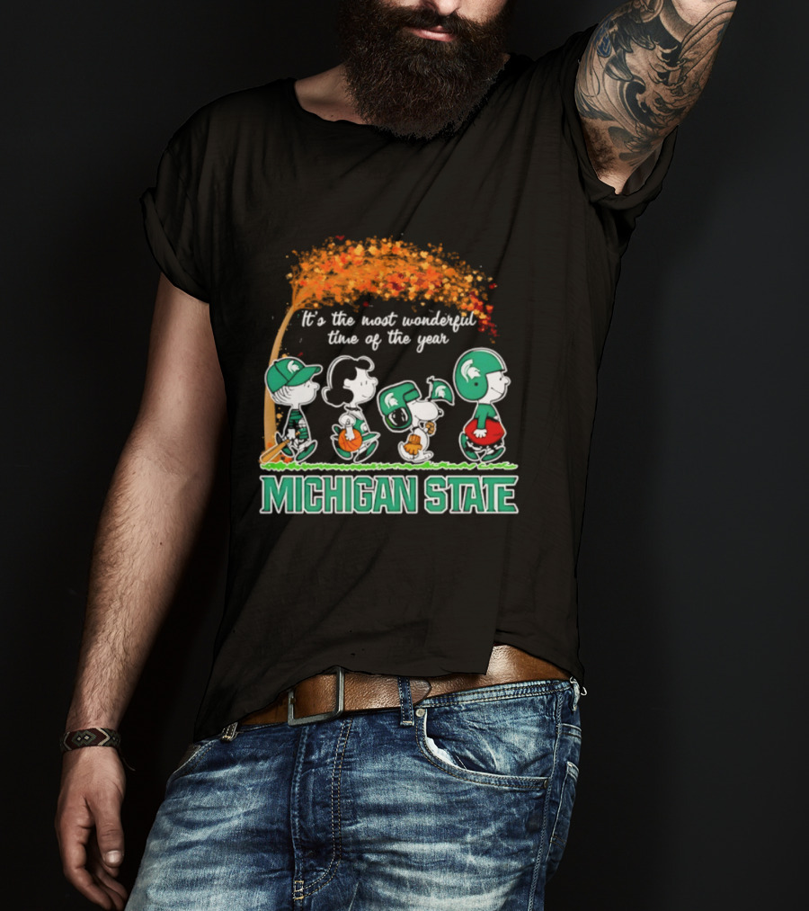 Michigan State Peanuts It's The Most Wonderful Time Of The Year Halloween 2026 T-Shirt