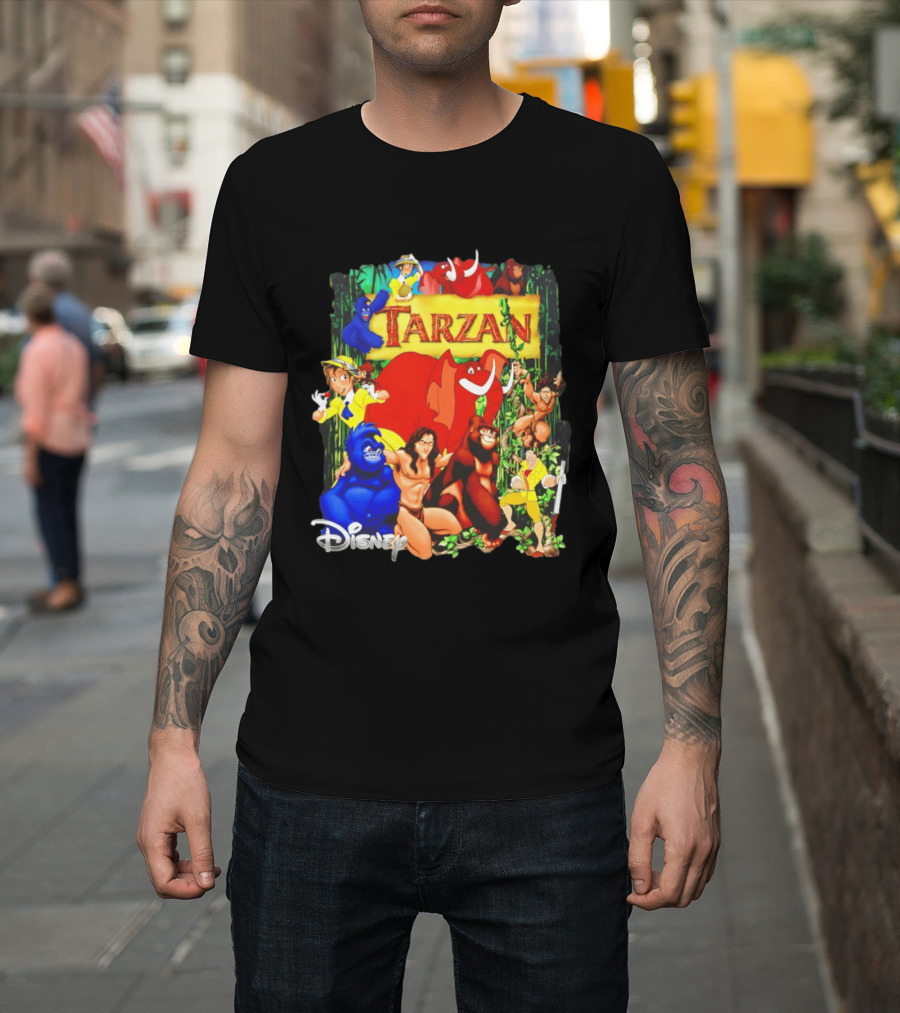Disney Tarzan Characters Jane Porter Terk Adventure T-Shirt