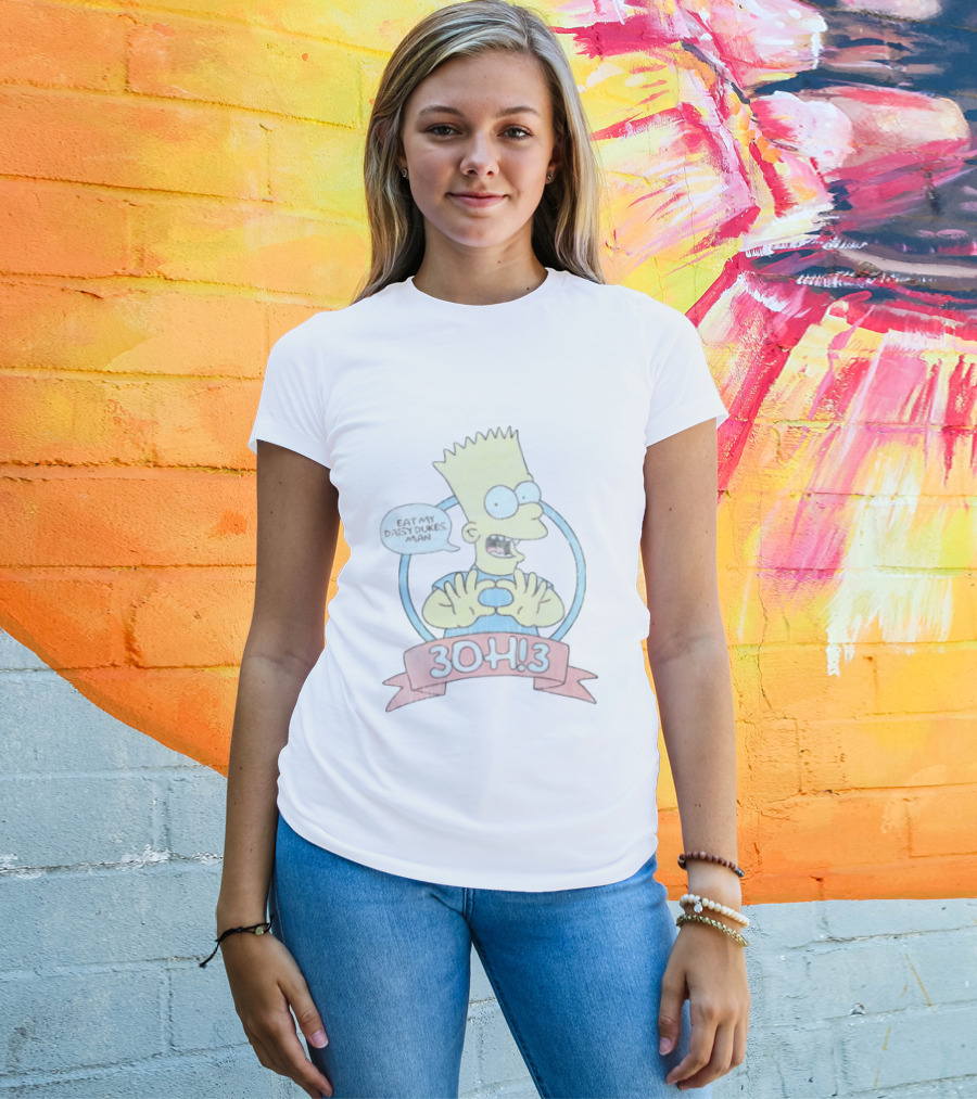 Bart Simpson Eat My Daisy Dukes Man 3OH!3 Collaboration T-Shirt