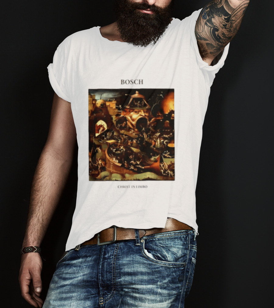 Hieronymus Bosch Christ In Limbo Medieval Painting Print T-Shirt