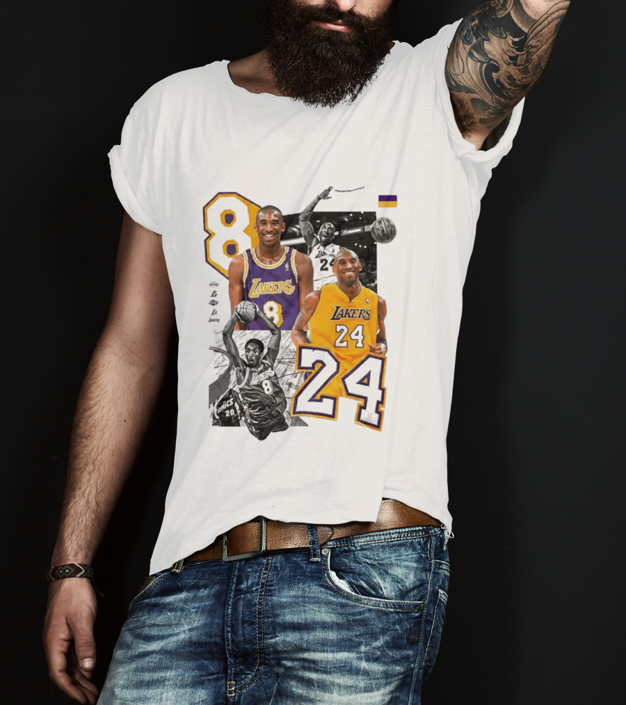 Kobe Bryant Los Angeles Lakers 8 24 Mamba Day T-Shirt