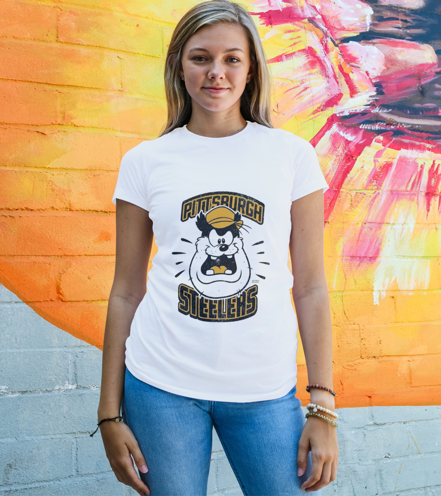 Pittsburgh Steelers Pete Character Yellow Hat T-Shirt