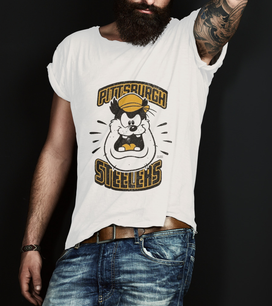 Pittsburgh Steelers Pete Character Yellow Hat T-Shirt