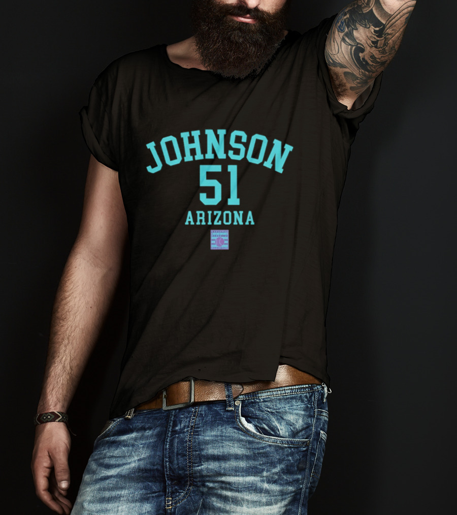 Arizona Johnson 51 October's Finest Baseball T-Shirt