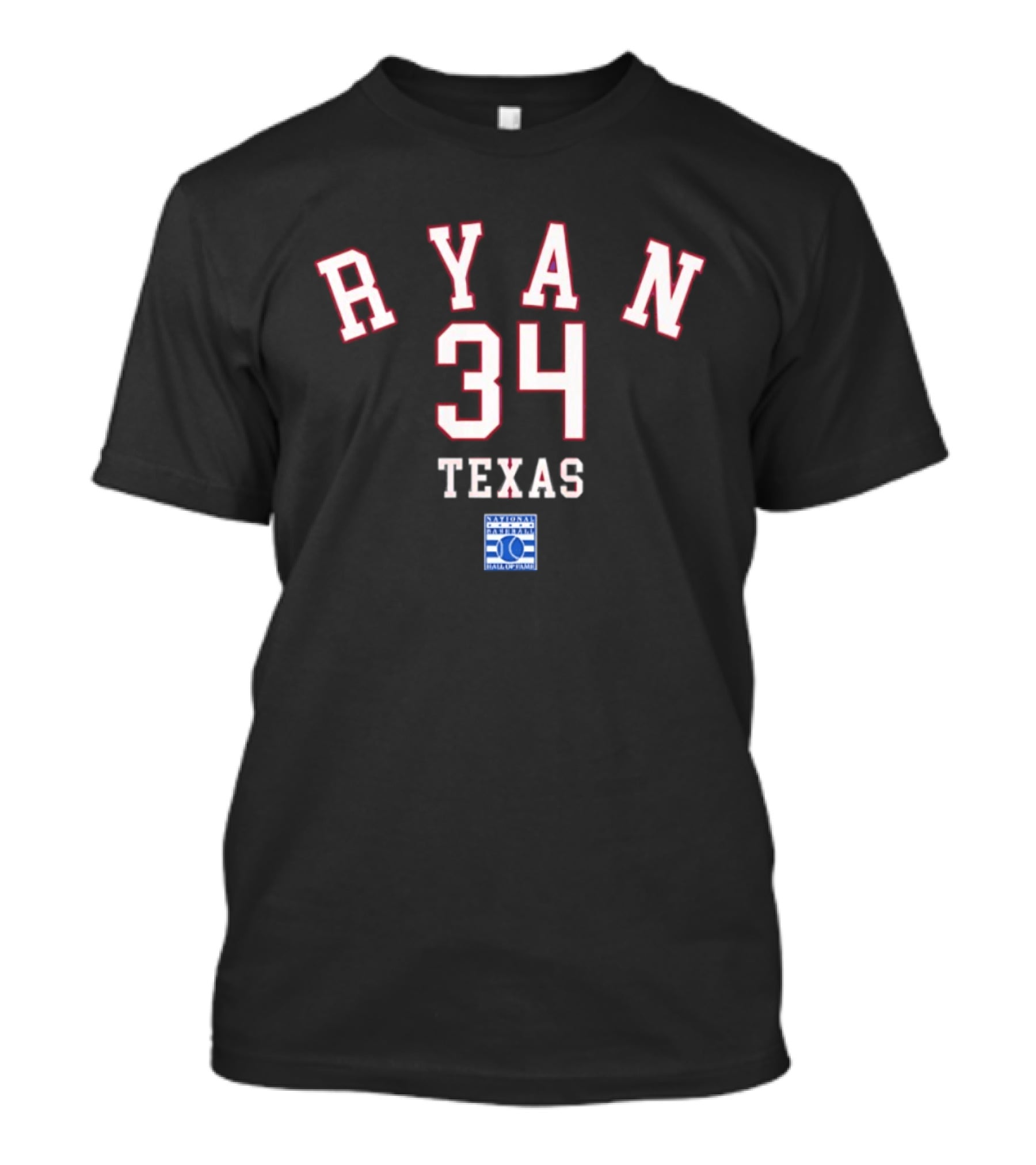 Texas Rangers Ryan 34 National Baseball Hall Of Fame T-Shirt