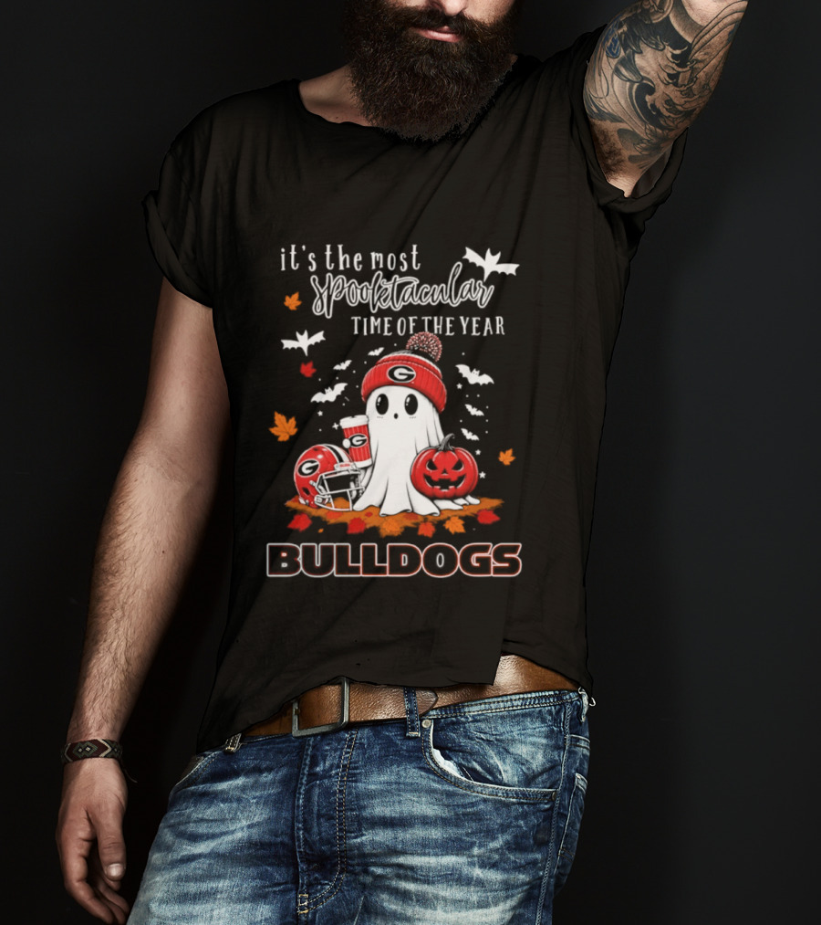 Georgia Bulldogs Halloween Ghost Wonderful Time Football Fan 2026 T-Shirt