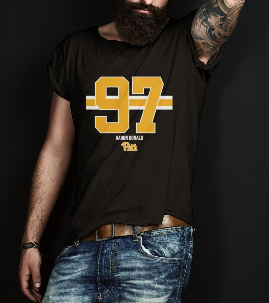 Aaron Donald 97 Pitt Panthers Football T-Shirt