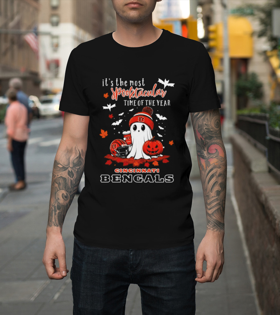 Cincinnati Bengals Halloween Ghost It's The Most Spooktacular Time Of The Year 2026 T-Shirt