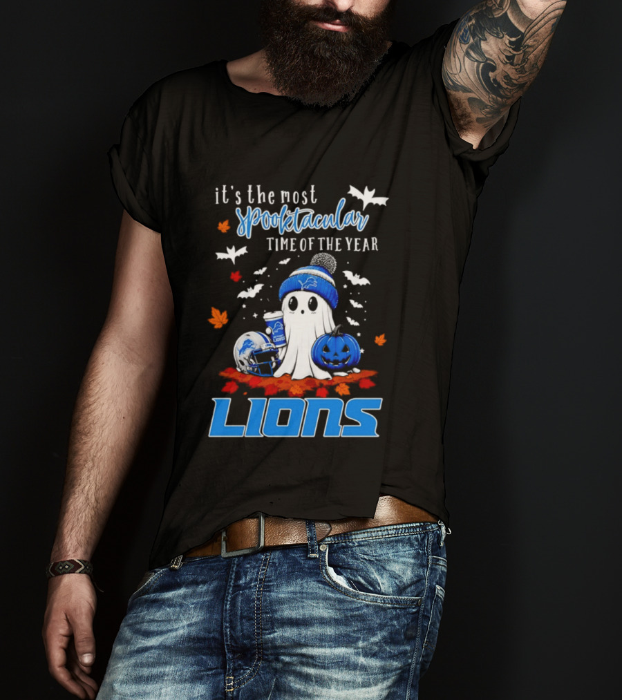 Detroit Lions Halloween Ghost Spooktacular Time Of The Year 2026 T-Shirt