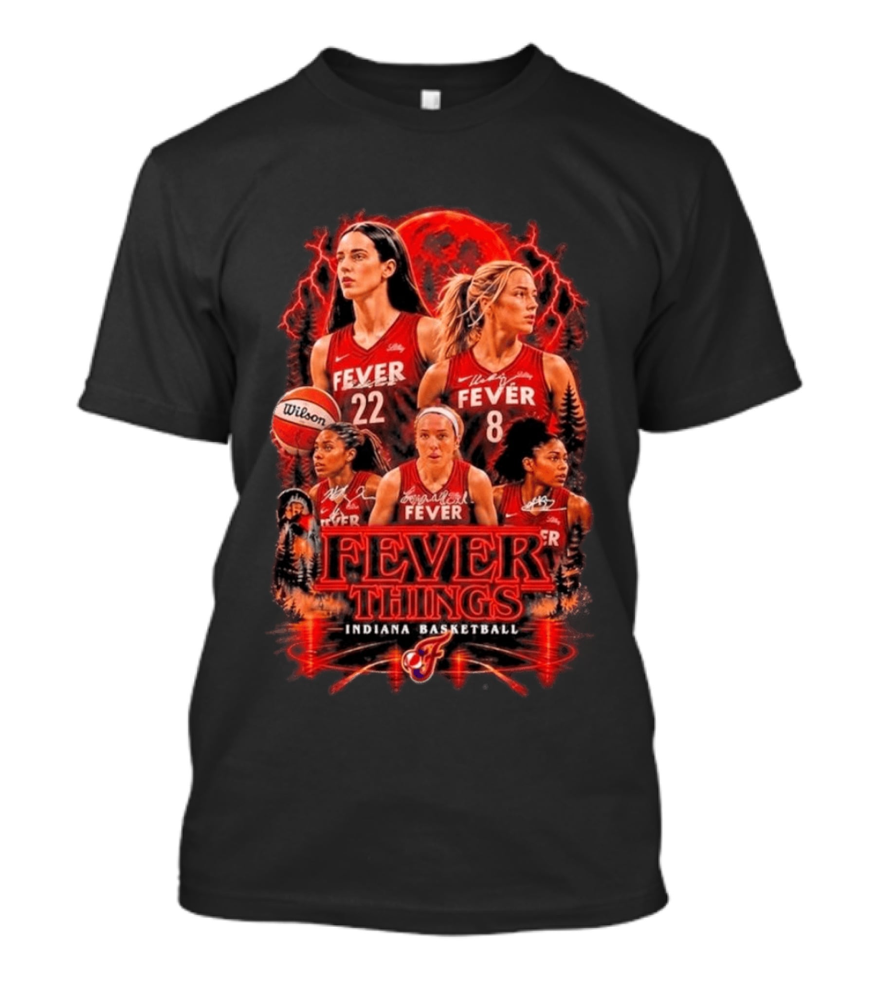 Fever Things Indiana Basketball Team Horror Wilson 22 8 T-Shirt