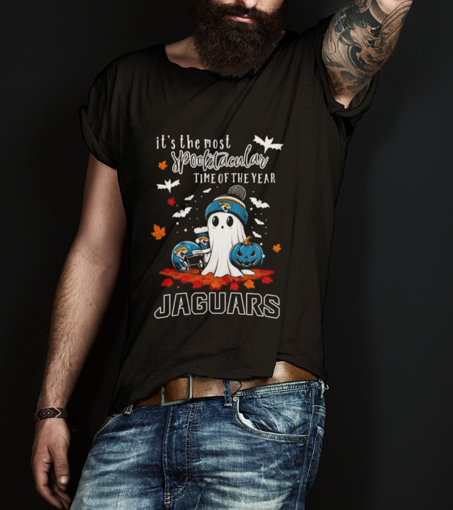 Jacksonville Jaguars Halloween Ghost Spooktacular Time Of The Year T-Shirt