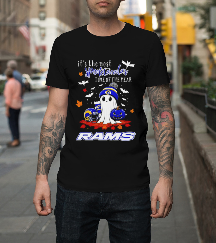 Los Angeles Rams Halloween Ghost 2026 Season It's The Most Spooktacular Time Of The Year T-Shirt