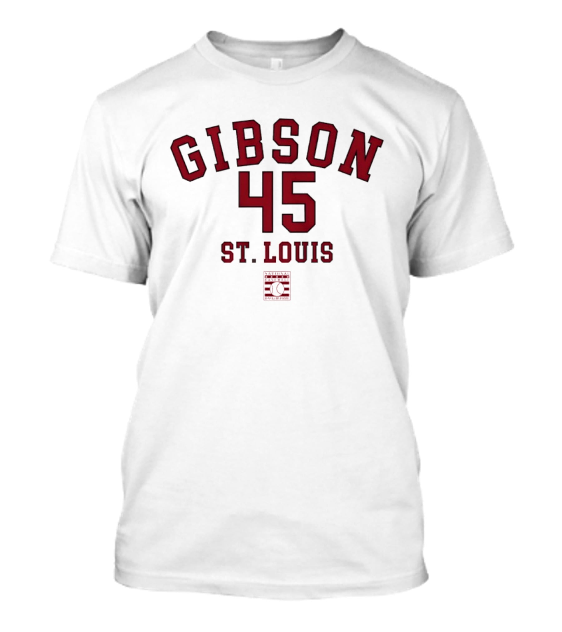 Gibson 45 St. Louis Cardinals October's Finest Classic Baseball Legend T-Shirt