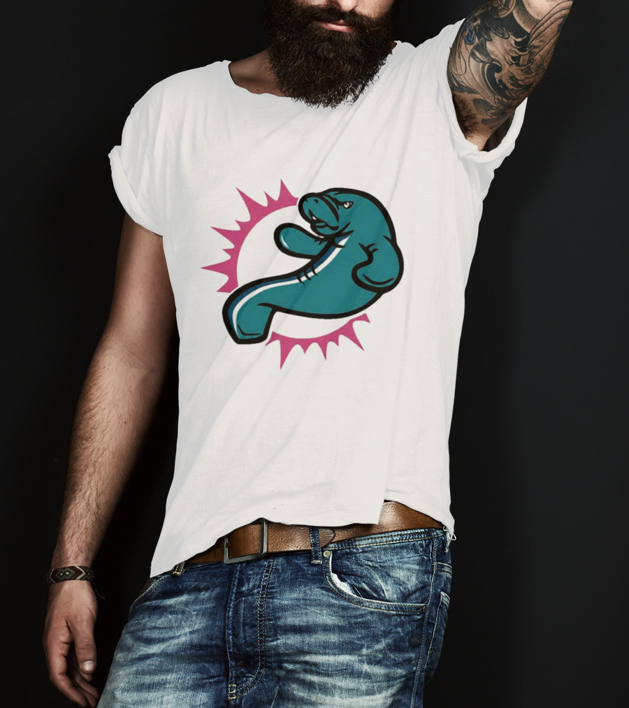 GTA VI Vice City Manatees Miami Dolphins Mashup T-Shirt