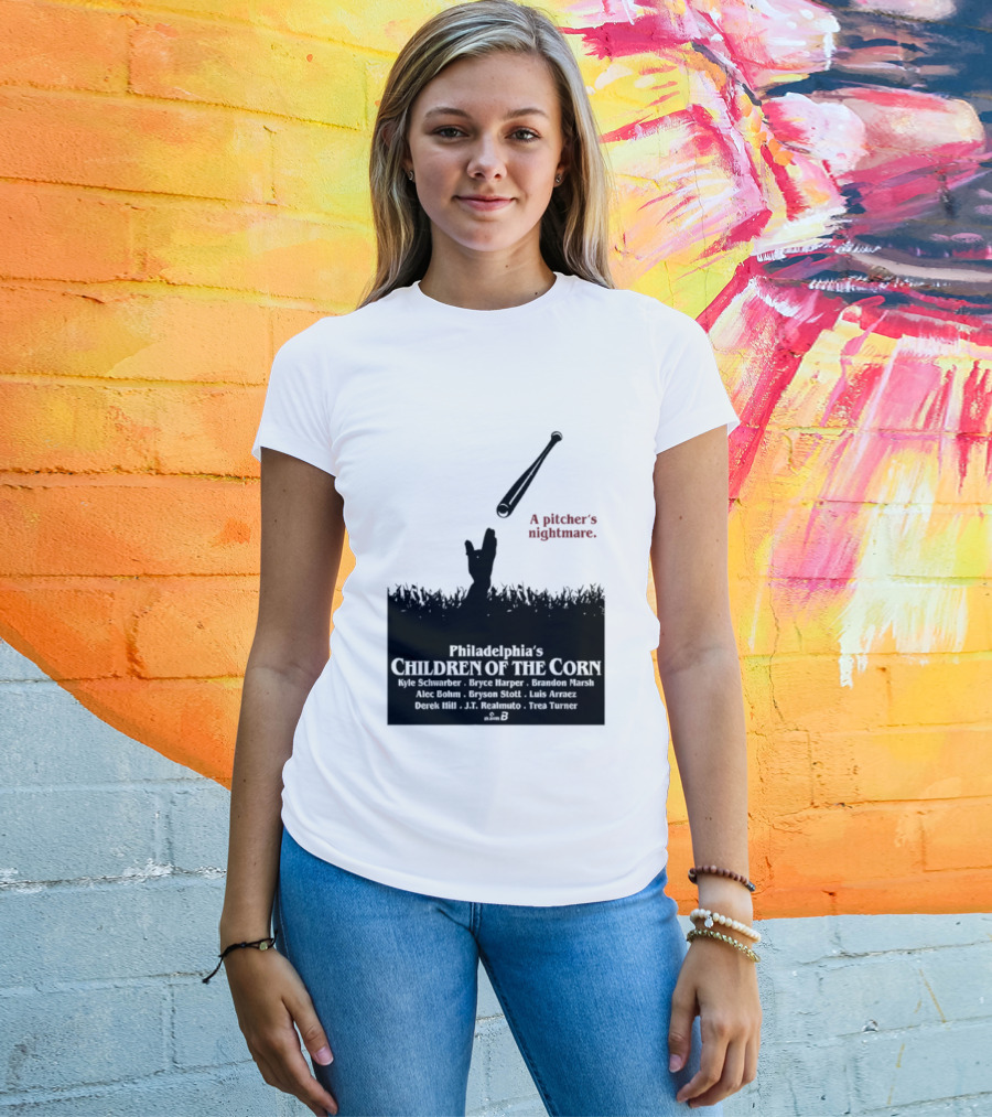 Philadelphia Phillies A Pitcher's Nightmare Children Of The Corn T-Shirt