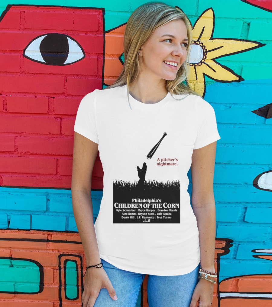 Philadelphia Phillies A Pitcher's Nightmare Children Of The Corn T-Shirt