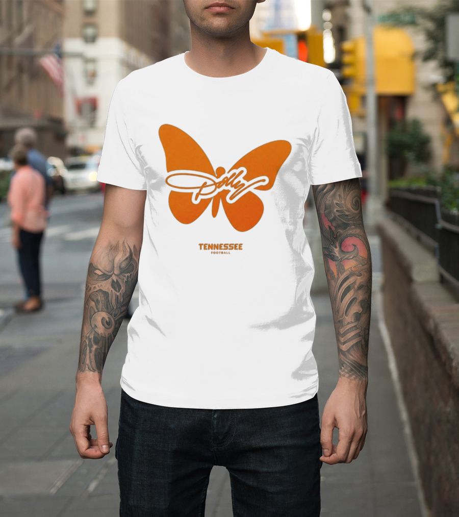 Tennessee Vols Dolly Butterfly Football T-Shirt