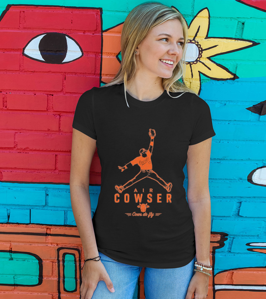 AIr Colton Cowser Jumpman Parody Cows Do Fly T-Shirt