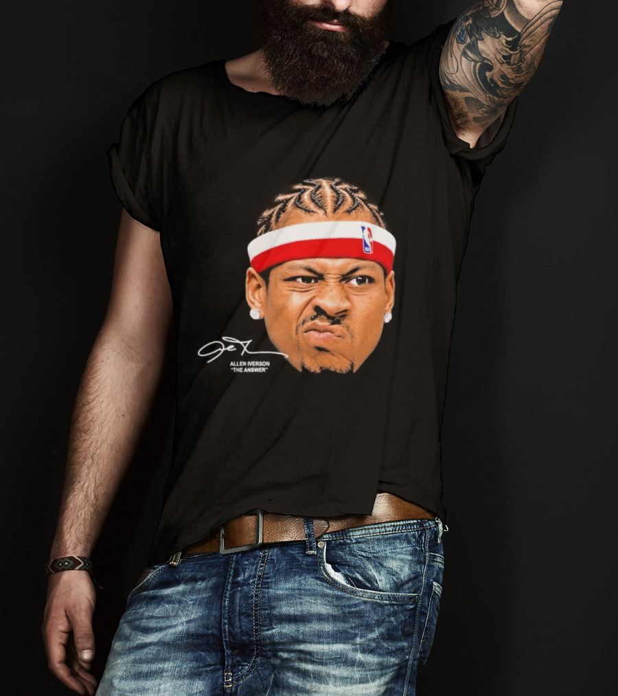 Allen Iverson The Answer NBA Headband T-Shirt