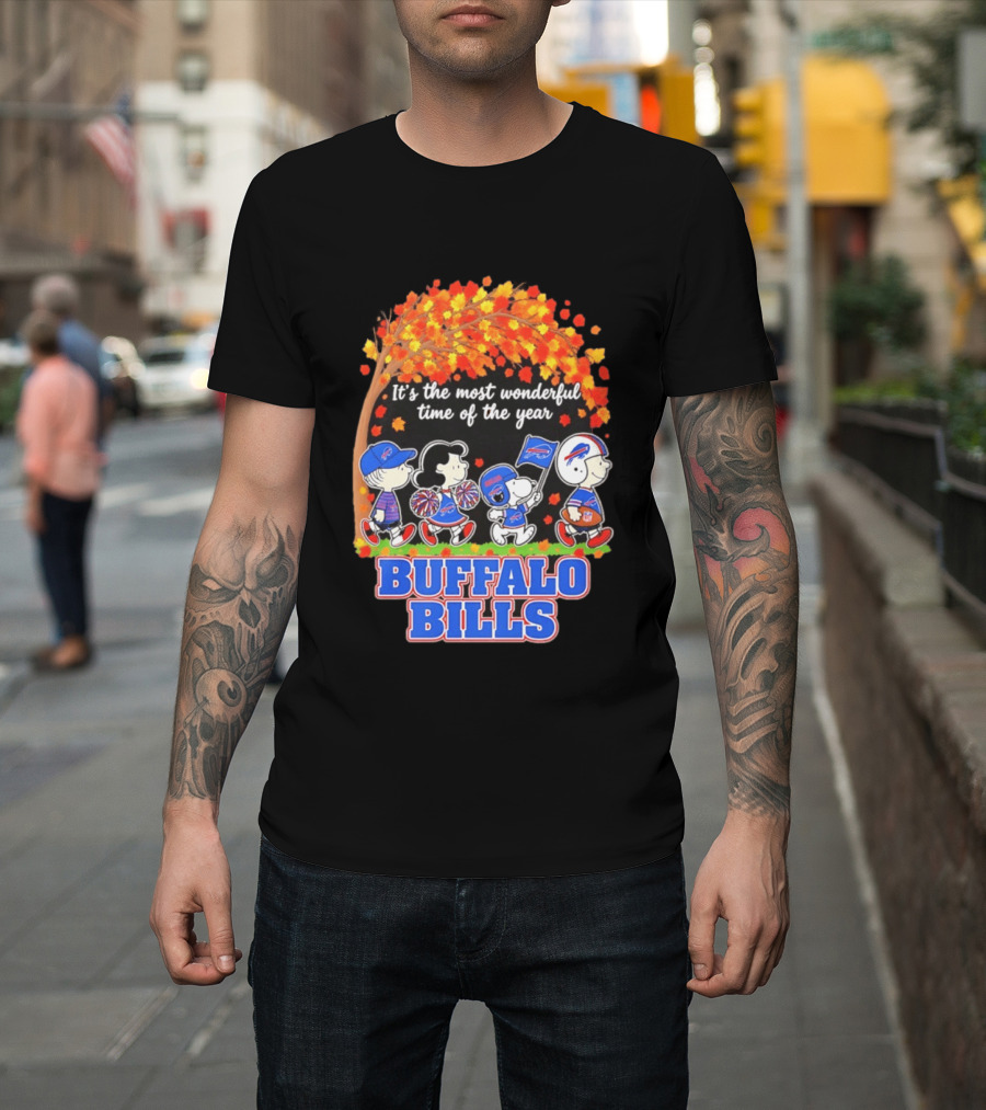 Peanuts Buffalo Bills Most Wonderful Time Of The Year T-Shirt