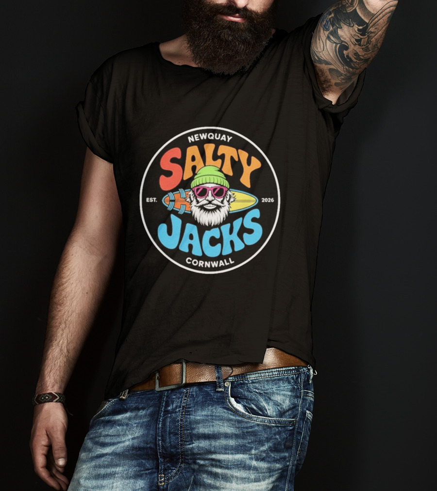 Newquay Salty Jacks Surf Shack Cornwall Est. 2026 T-Shirt