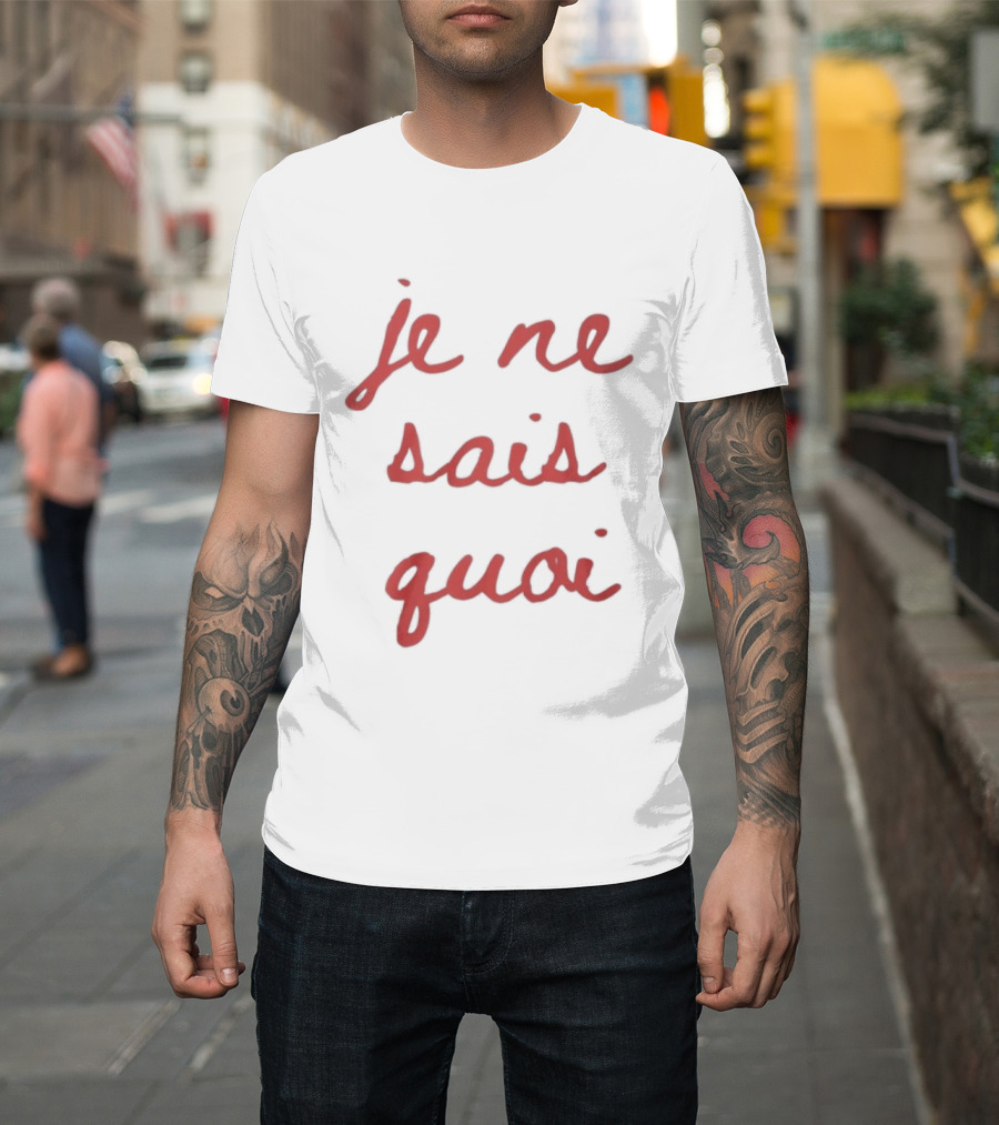 Je Ne Sais Quoi French Red Script T-Shirt