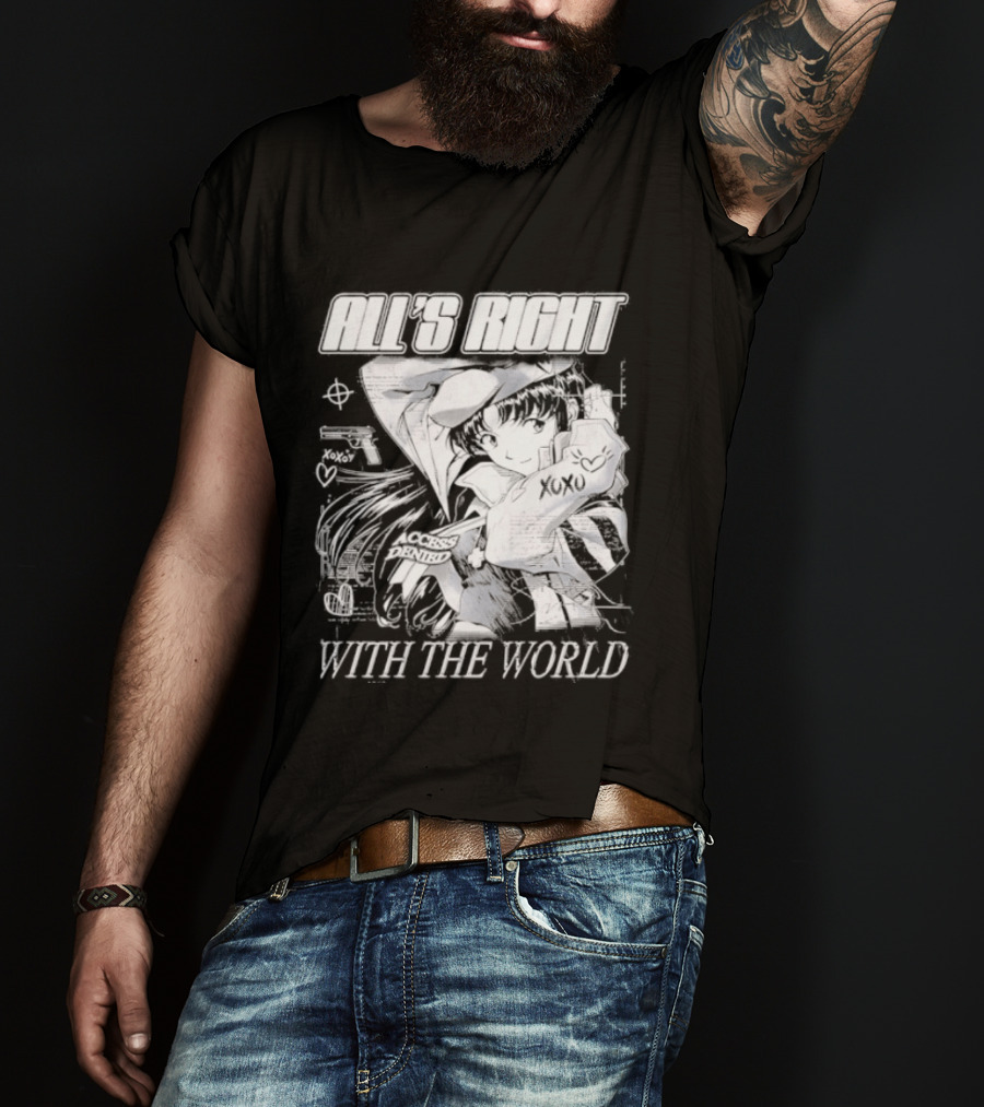 All's Right With The World Misato Katsuragi 90s Anime T-Shirt