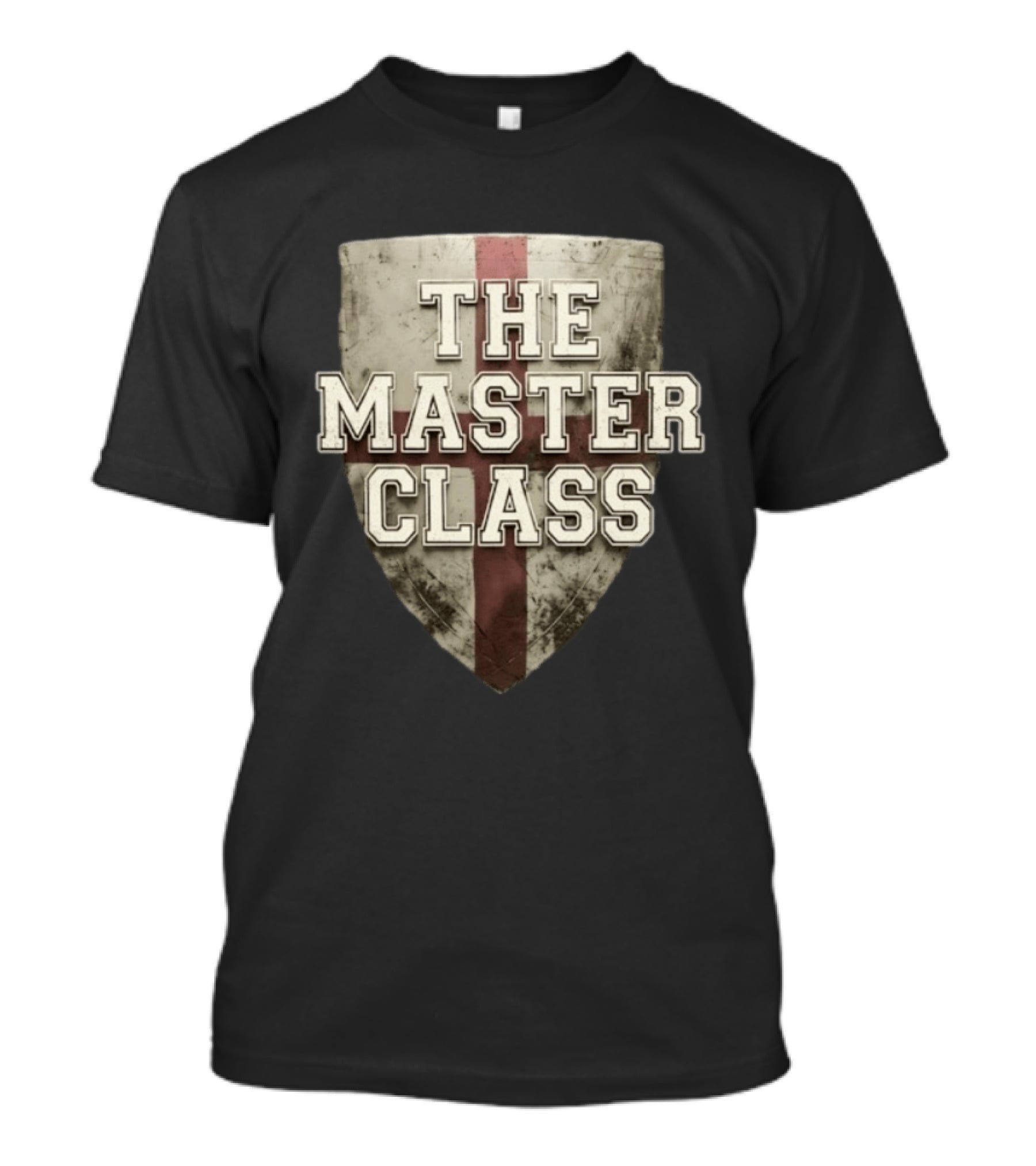 The Master Class Shield Emblem With Cross T-Shirt