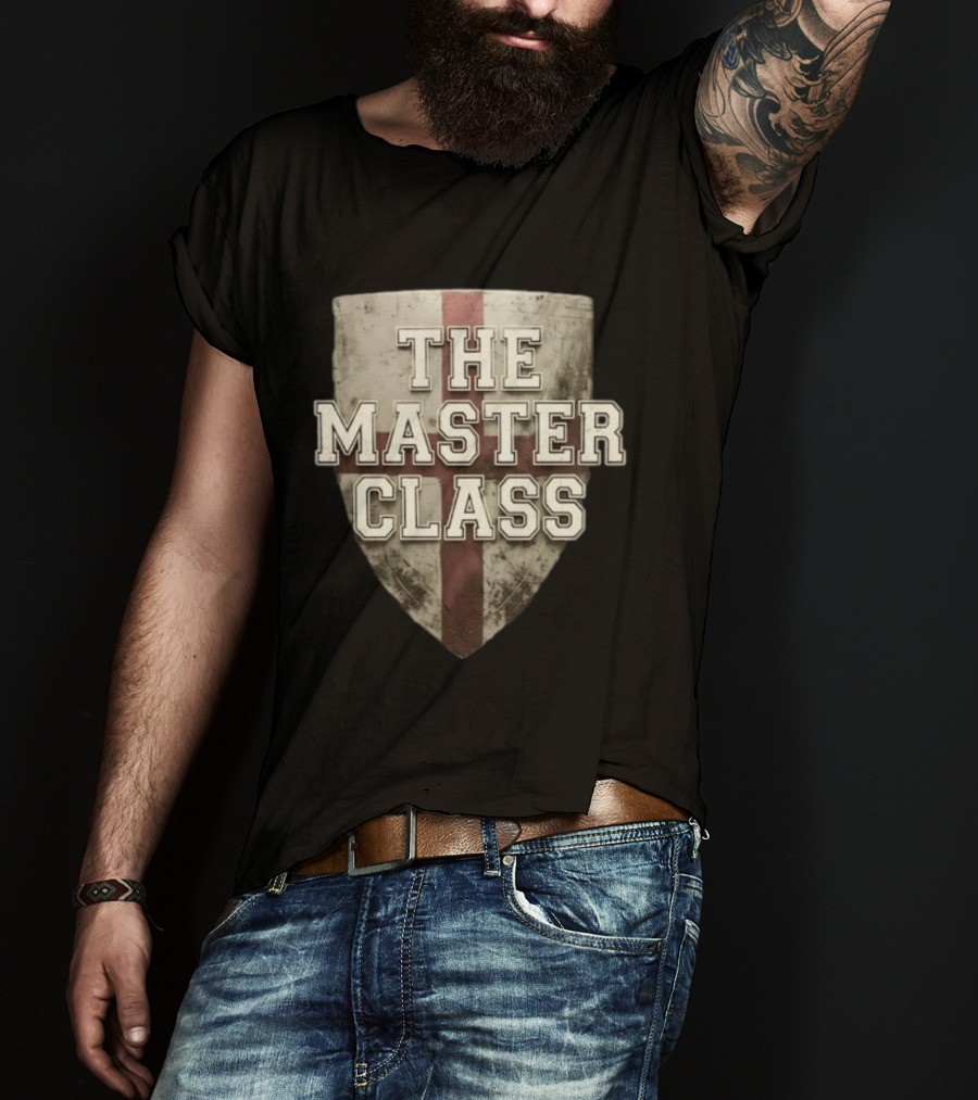 The Master Class Shield Emblem With Cross T-Shirt