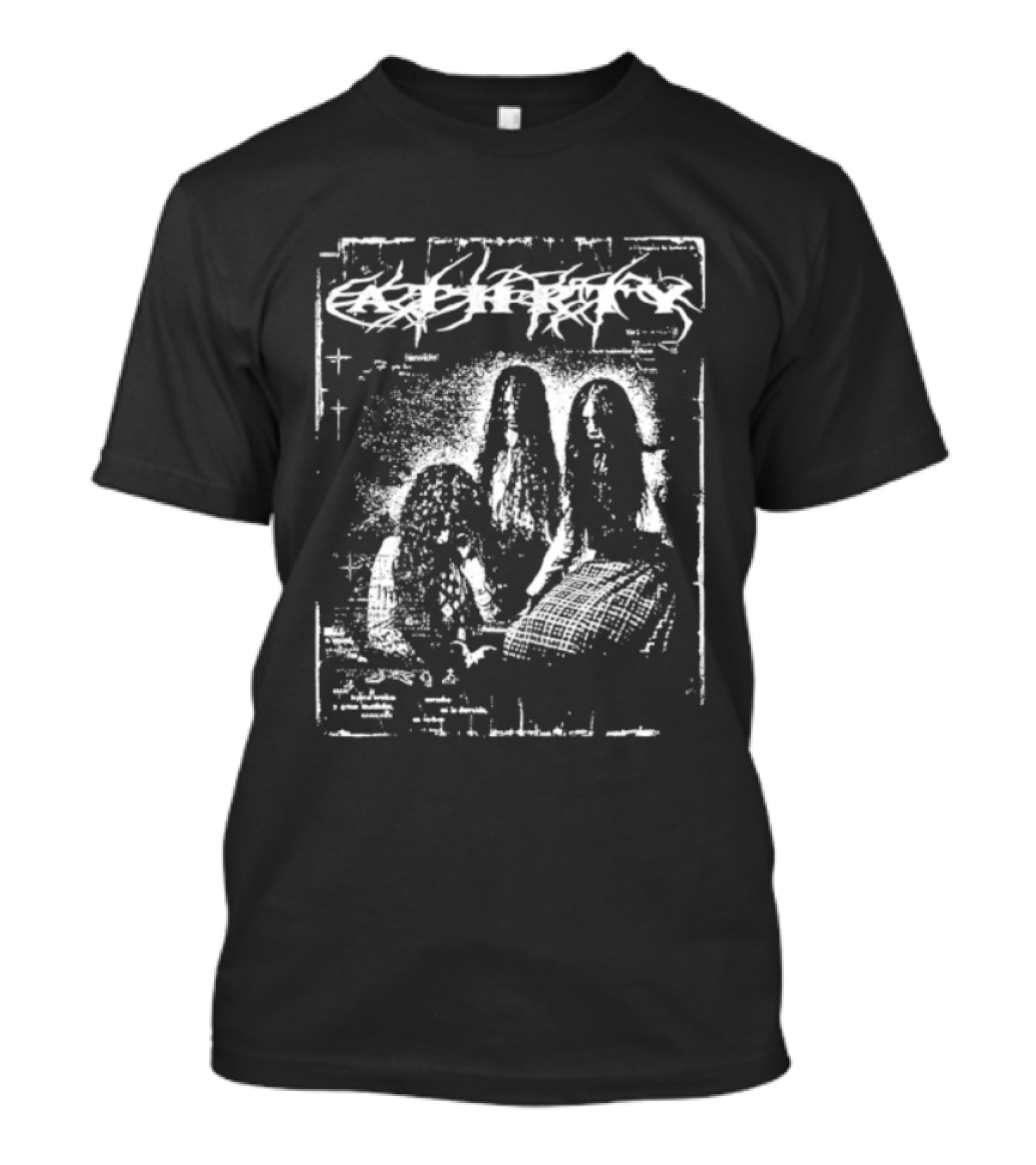 Heresy Black Metal Band Dark Religious T-Shirt