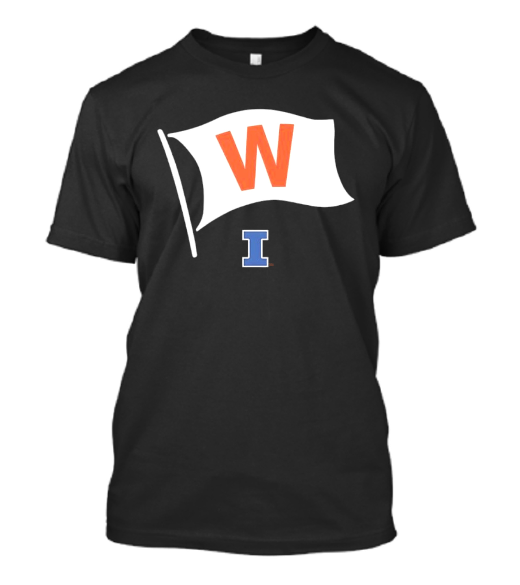 Illinois Fighting Illini Football Fly The W Flag Waving Victory T-Shirt