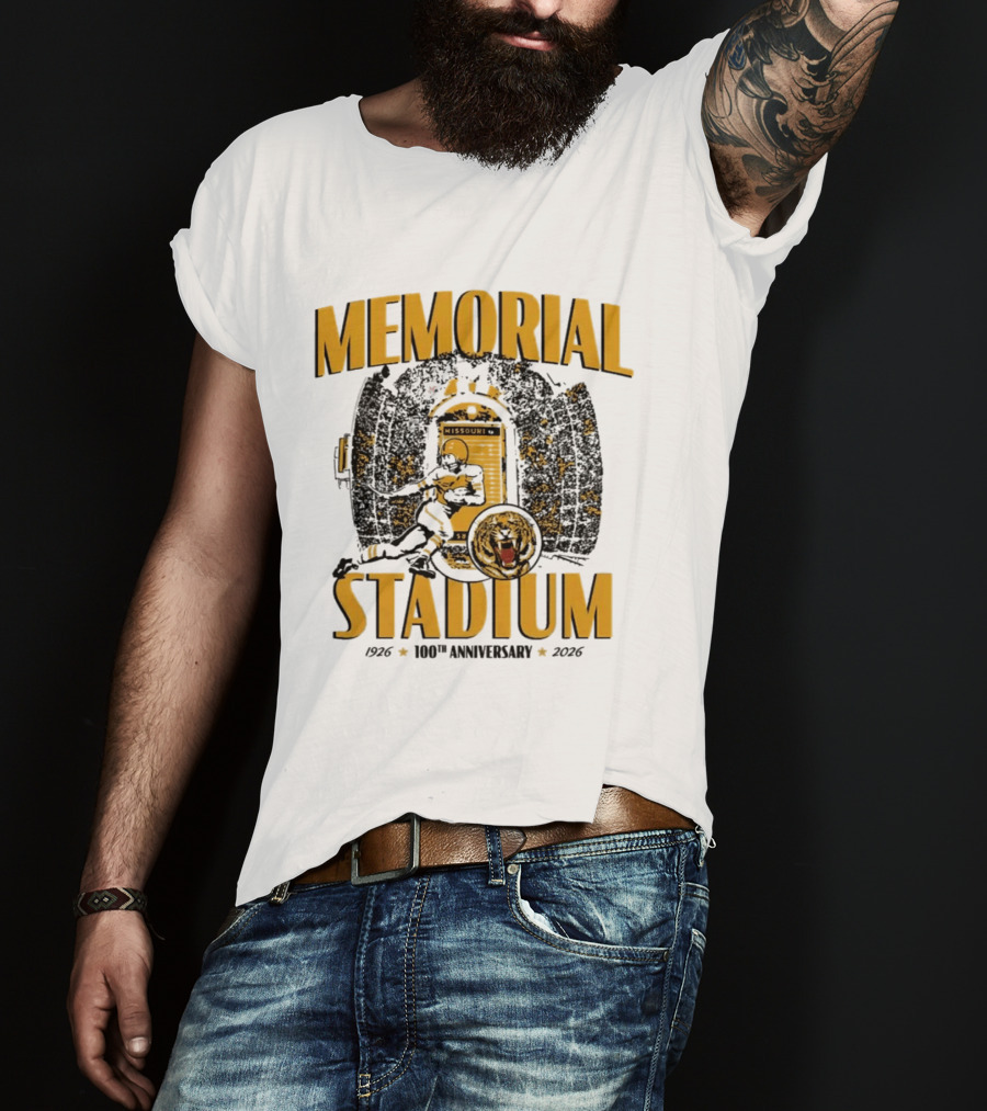 Memorial Stadium Missouri Tigers Football 100th Anniversary 1916 2016 T-Shirt