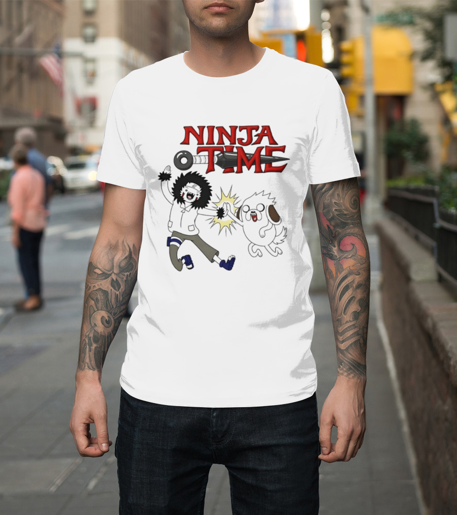 Ninja Time Kiba Inuzuka And Akamaru High Five Adventure T-Shirt