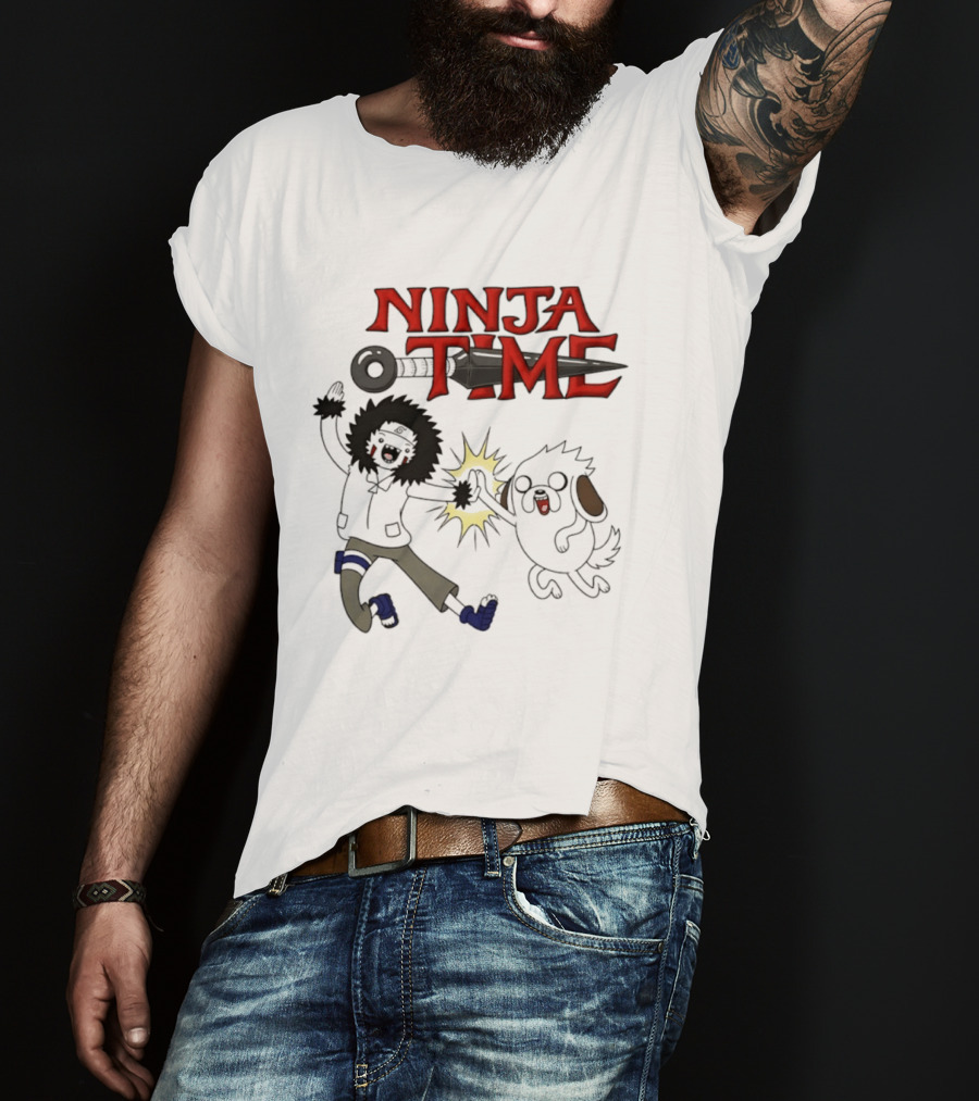 Ninja Time Kiba Inuzuka And Akamaru High Five Adventure T-Shirt
