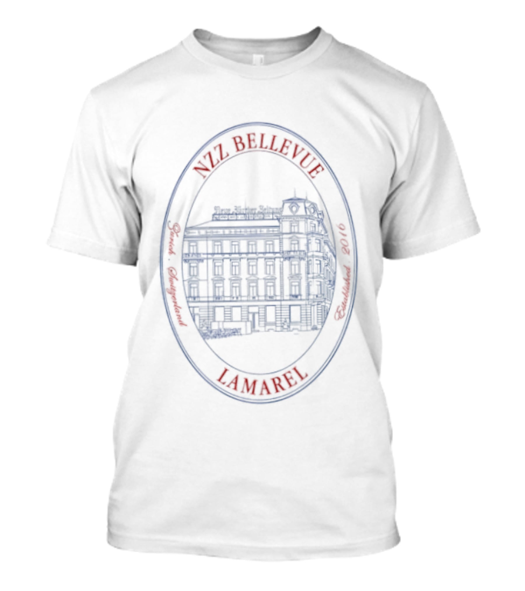Nzz Bellevue Zurich Switzerland Established 2016 Lamarel T-Shirt