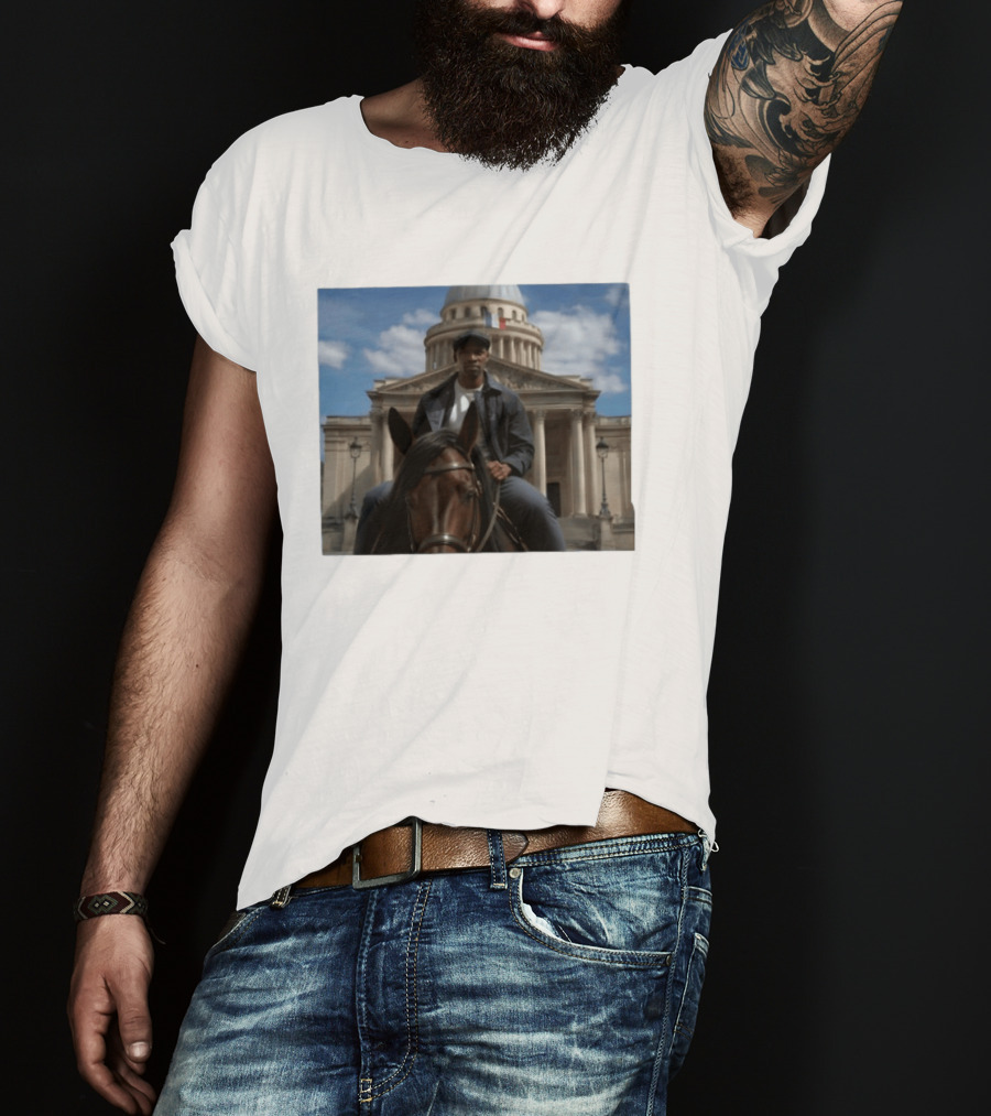 Dolly Parton Lupin Part 4 Assane Diop Horse Riding Pantheon Paris Netflix Series T-Shirt