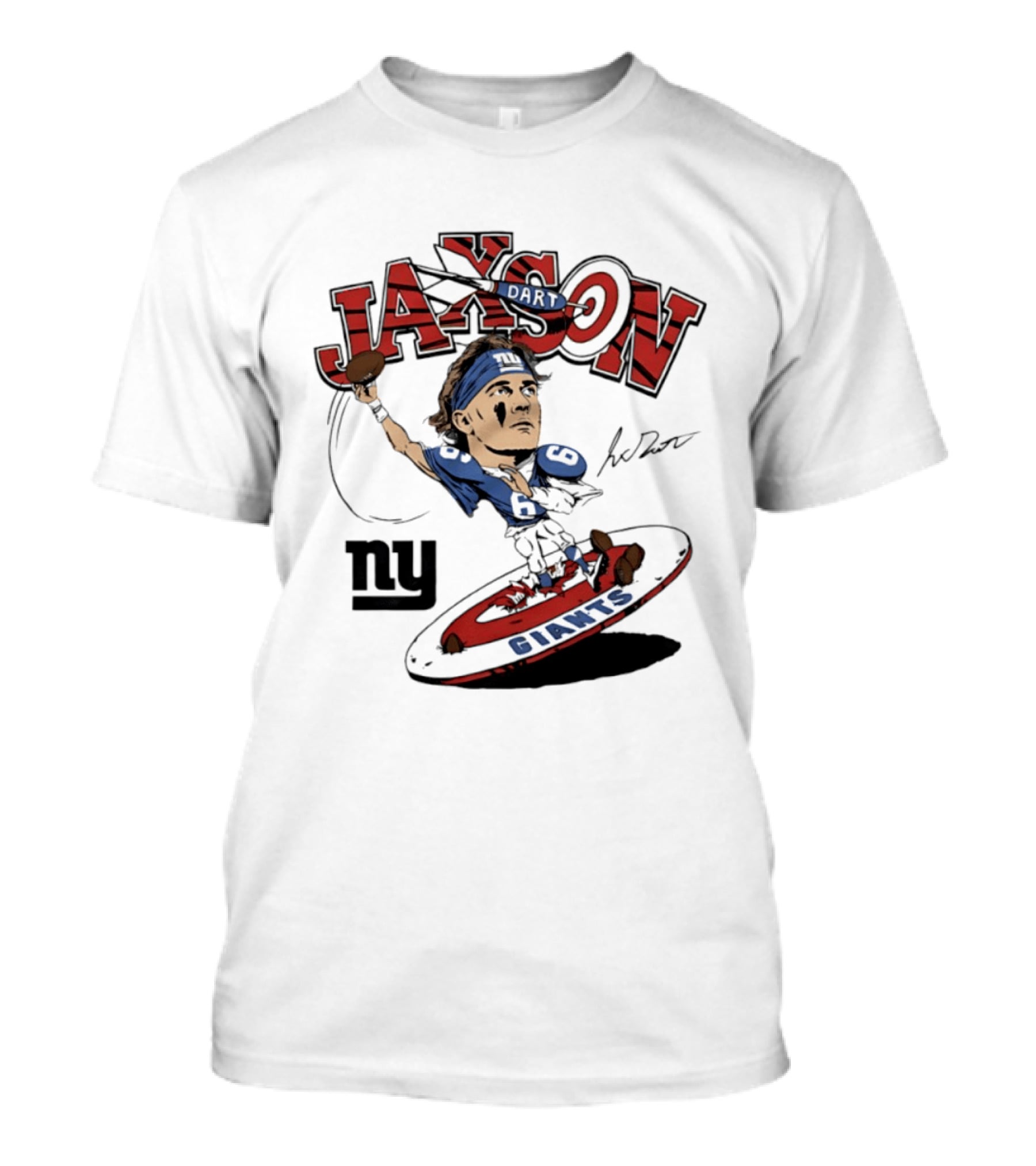 Jaxson New York Giants Football Caricature Ny Giants T-Shirt