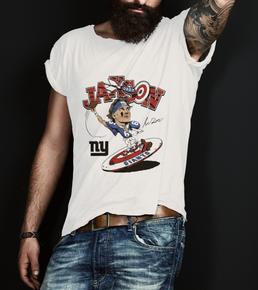 Jaxson New York Giants Football Caricature Ny Giants T-Shirt