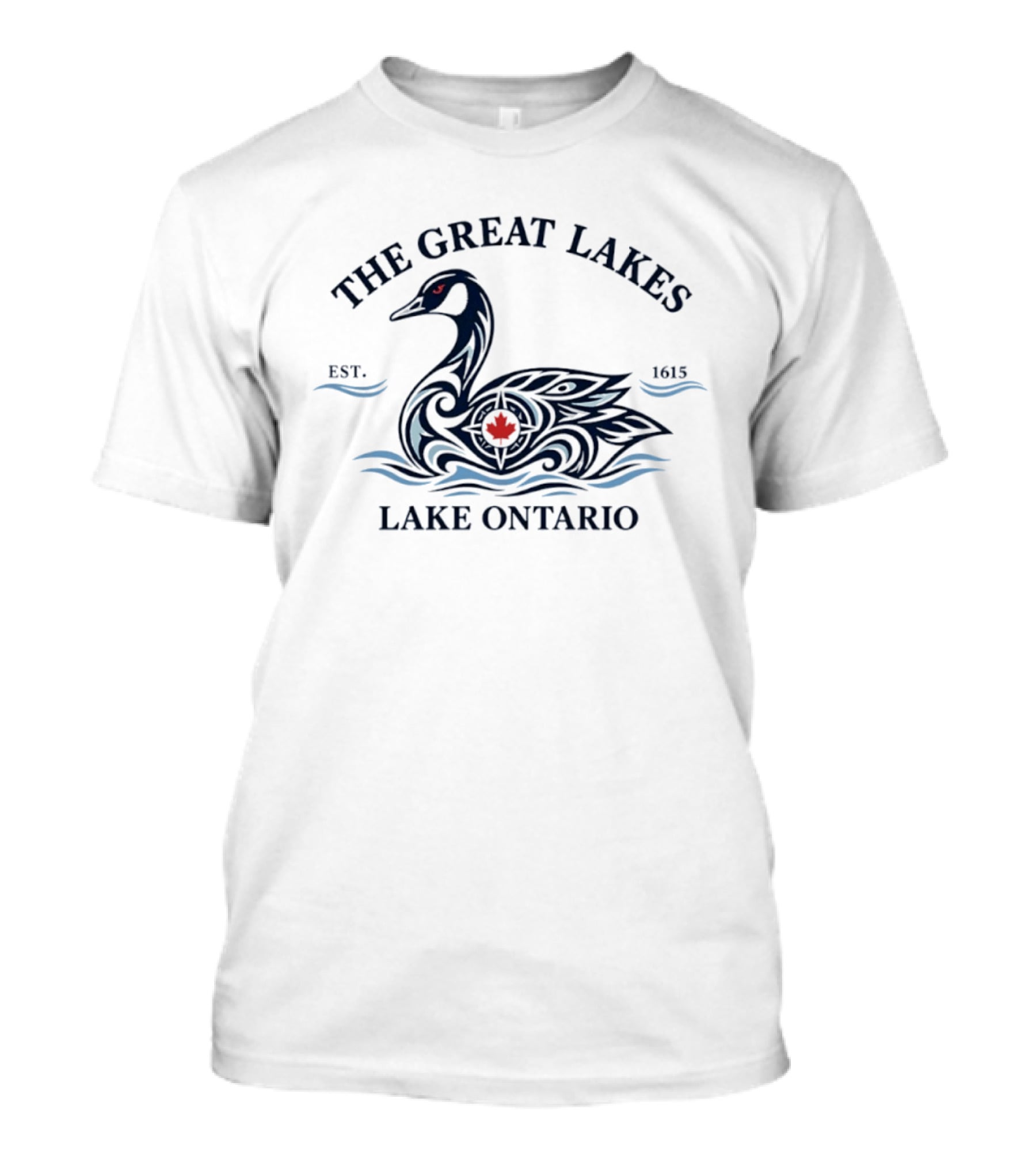The Great Lakes Canada Goose Lake Ontario Est 1615 T-Shirt