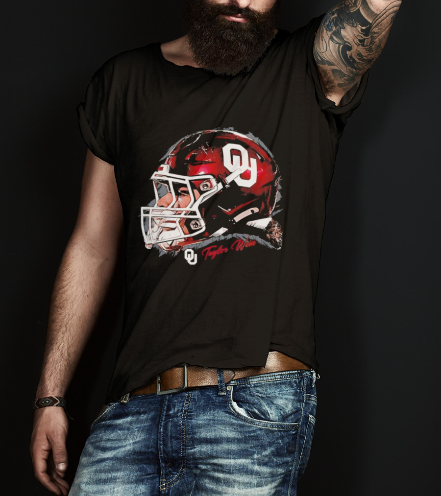 Oklahoma Sooners Football OU Helmet Taylor Wein T-Shirt