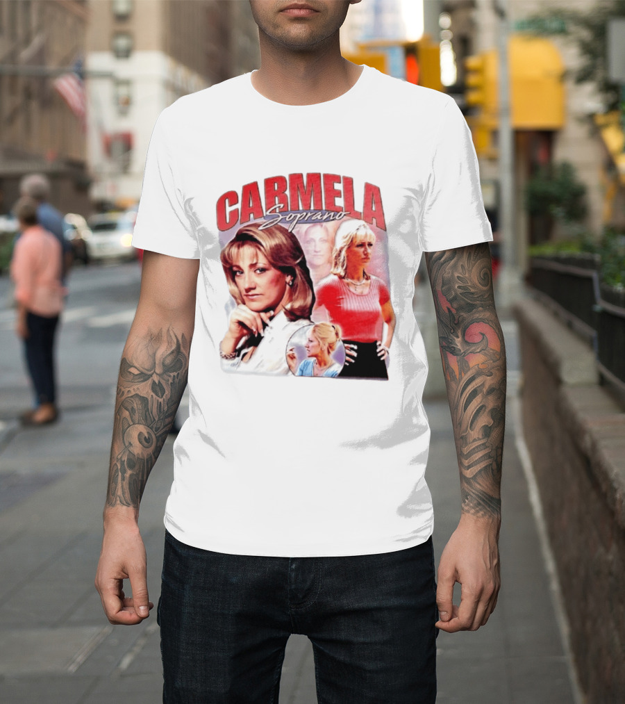 Carmela Soprano Character Collage T-Shirt